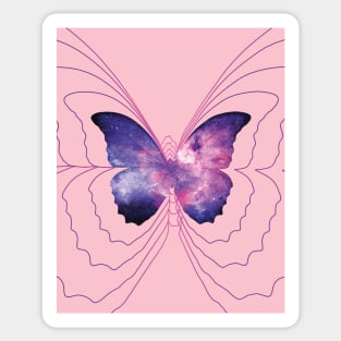 Space Butterfly Sticker